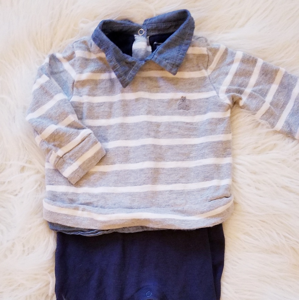 *SOLD* Baby Gap One-Piece 3-In-1 Preppy Outfit